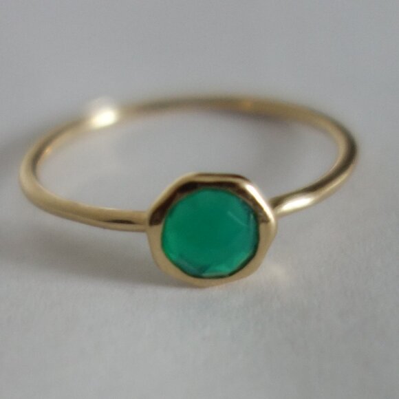 Bluboho Chalcedony Mini Mood Ring Sz 6 - Picture 3 of 8